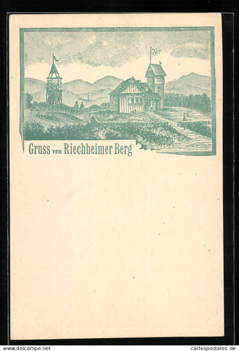 Lithographie Riechheim, Riechheimer Berg  - Sonstige & Ohne Zuordnung