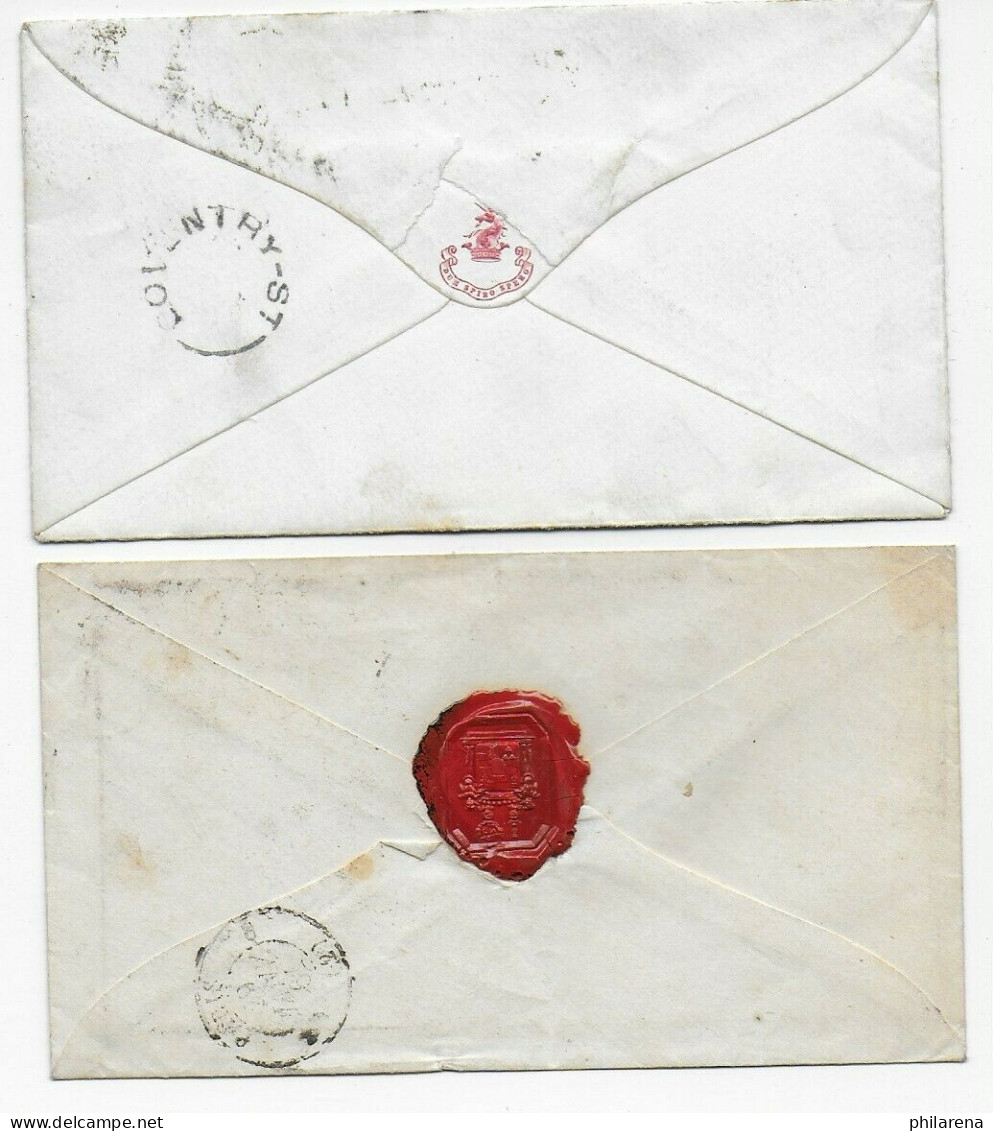 2x Covers London Piccadilly And Paris 1869 And 1861 - Andere & Zonder Classificatie