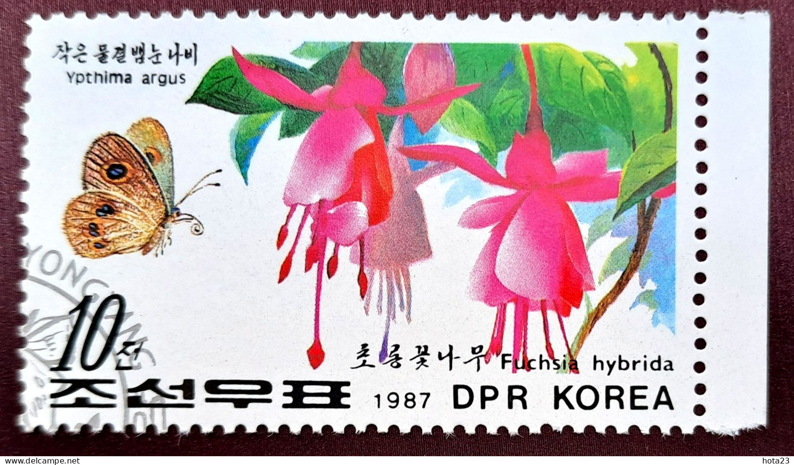 (!) Korea - 1987, FLOWERS , Butterflies Used / Cto  10 - Altri & Non Classificati