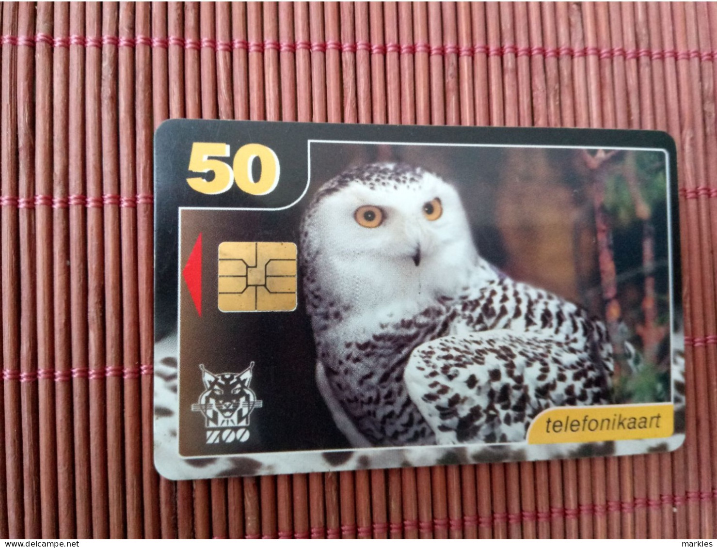 Owl PhonecardUsed Rare - Eulenvögel