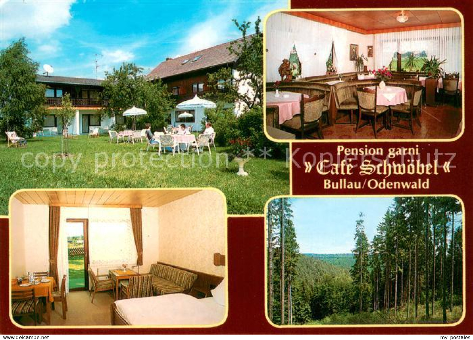 73642133 Bullau Pension Garni Cafe Schwoebel Gaststube Zimmer Garten Bullau - Erbach
