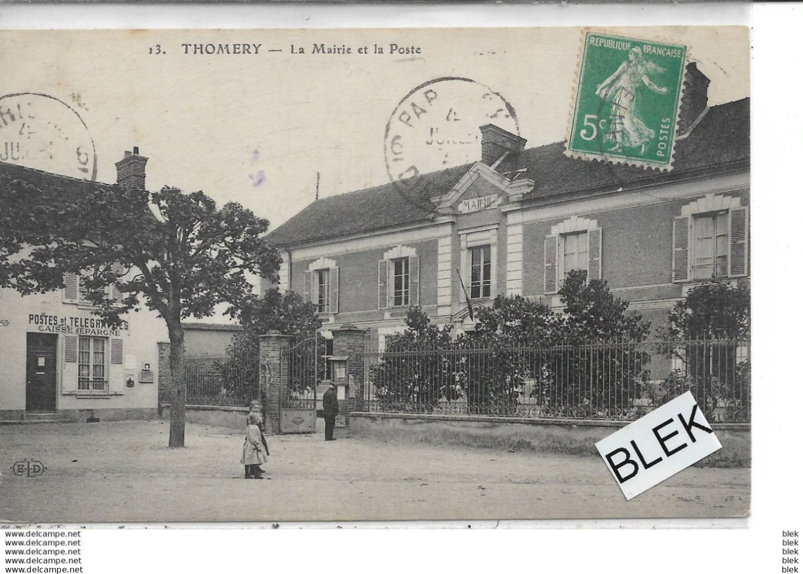 77 . Seine Et Marne .   Thomery  : La Mairie Et La Poste . - Sonstige & Ohne Zuordnung