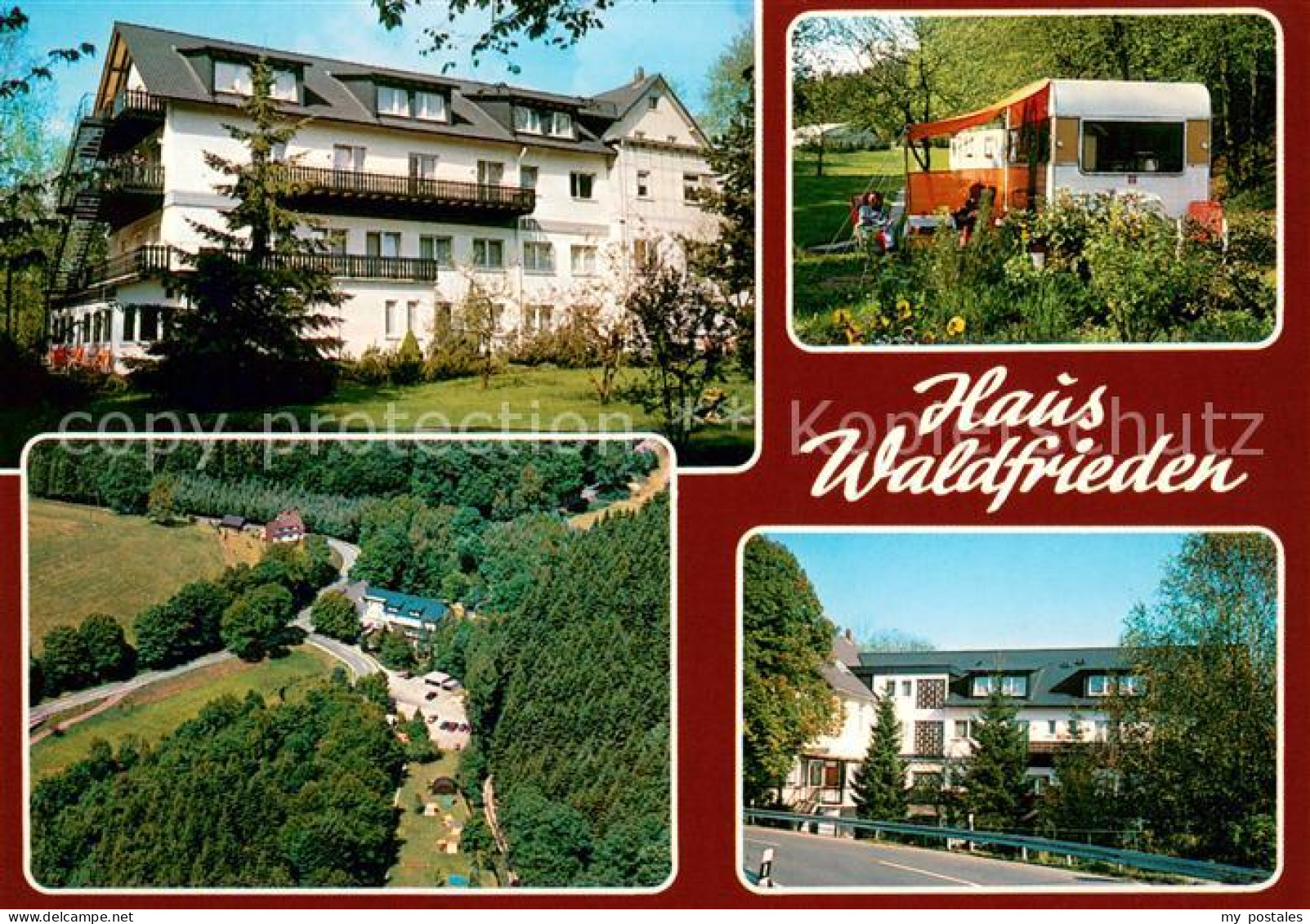 73642043 Bielstein Haus Waldfrieden Fliegeraufnahme Camping Bielstein - Wiehl