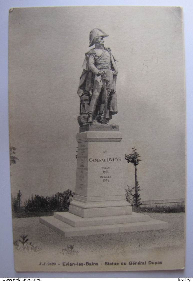 FRANCE - HAUTE SAVOIE - EVIAN-LES-BAINS - Statue Du Général Dupas - 1907 - Evian-les-Bains