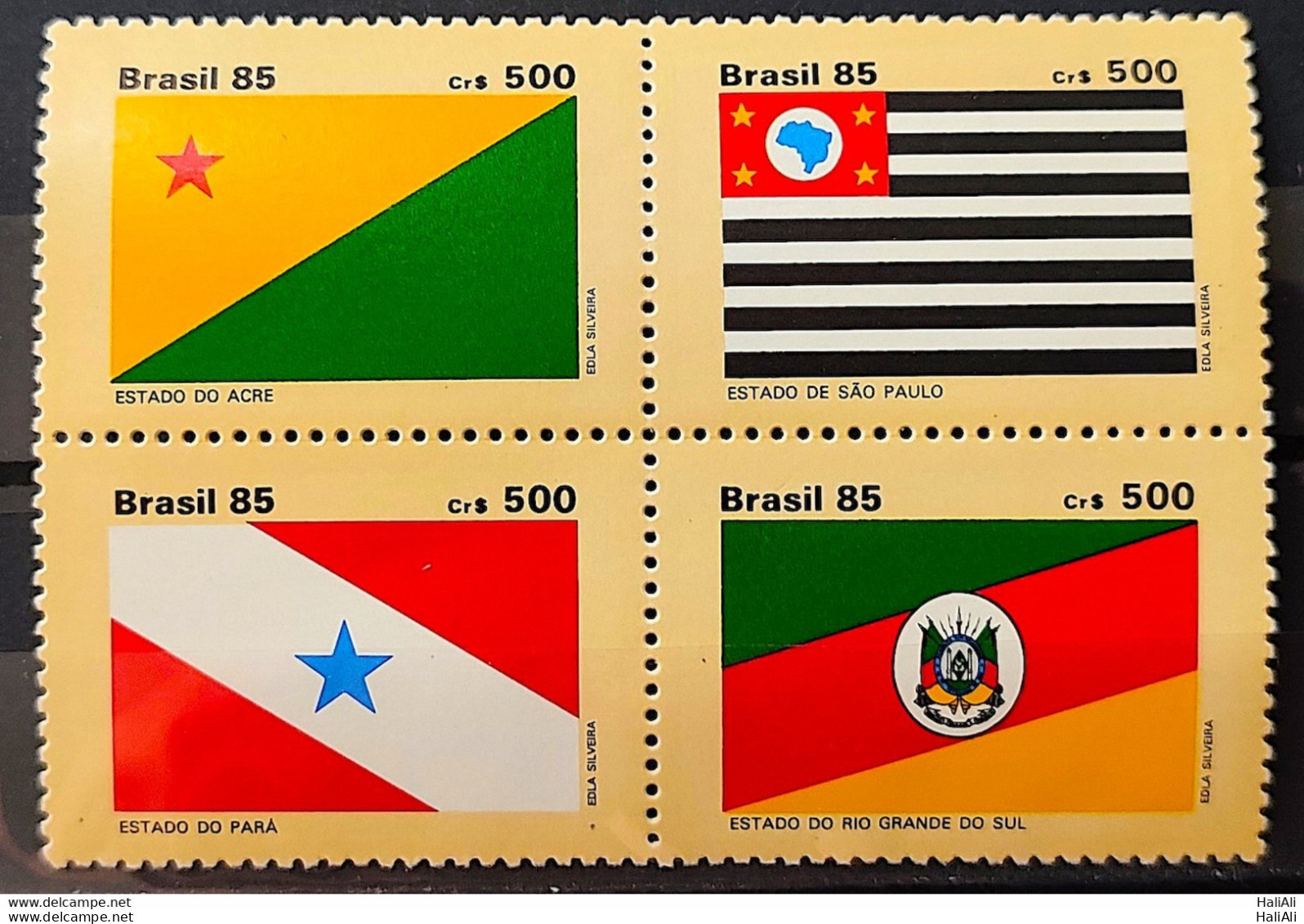 C 1499 Brazil Stamp Flag States Of Brazil Acre SP For RS1985 Complete Series - Unused Stamps