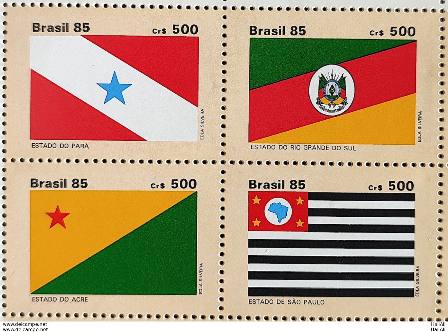 C 1497 Brazil Stamp Flag States Of Brazil To RS Acre 1985 Complete Serie - Neufs