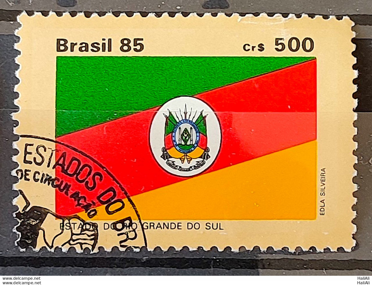 C 1498 Brazil Stamp Flag States Of Brazil Rio Grande Do Sul 1985 Circulated 2 - Usati