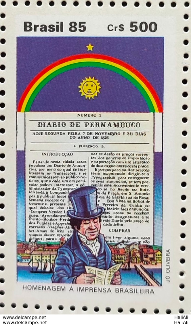 C 1493 Brazil Stamp Brazilian Press Journalism Pernambuco 1985 - Nuovi