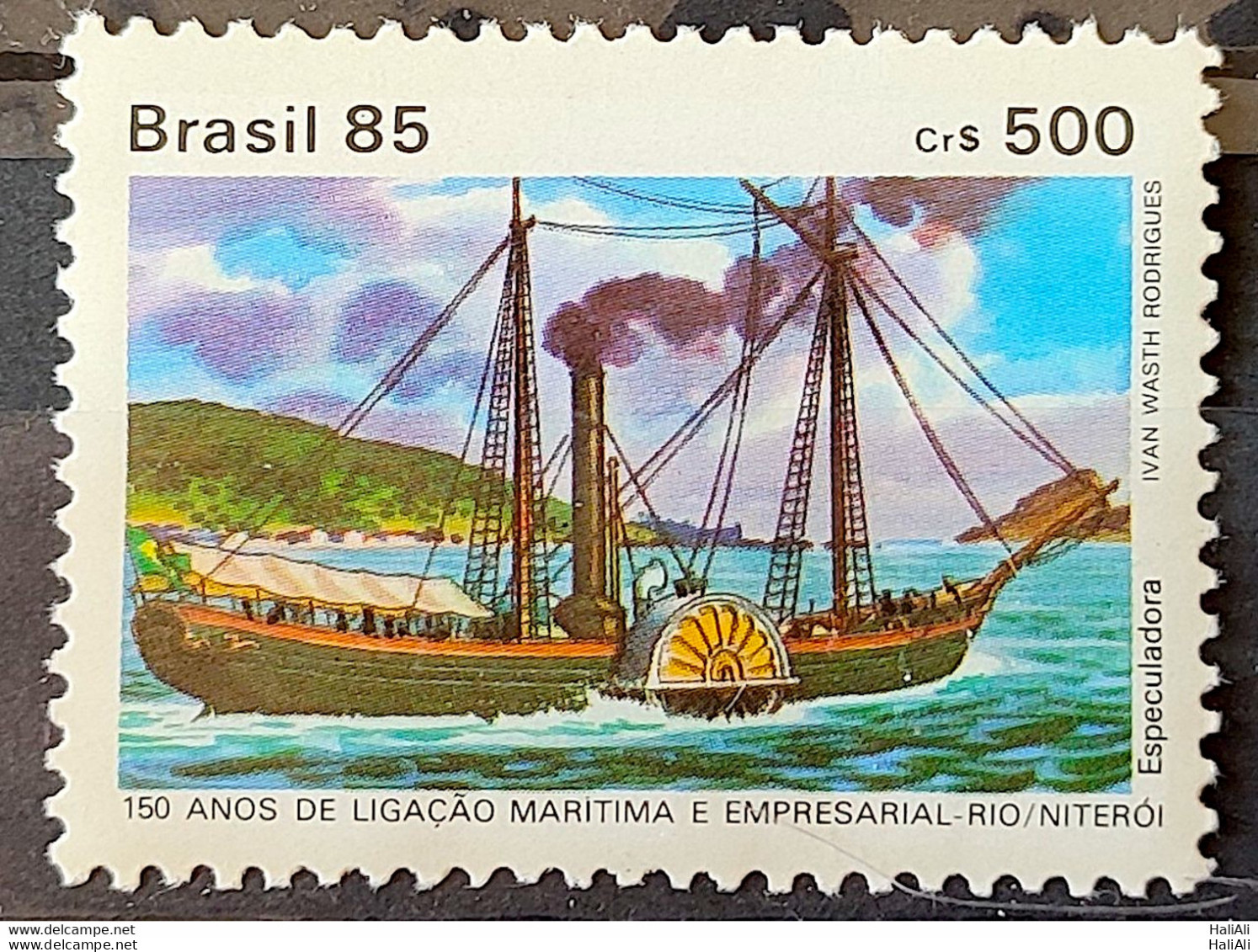 C 1487 Brazil Stamp 150 Years Liga Maritima River Niteroi Speculator Ship 1985 - Nuovi