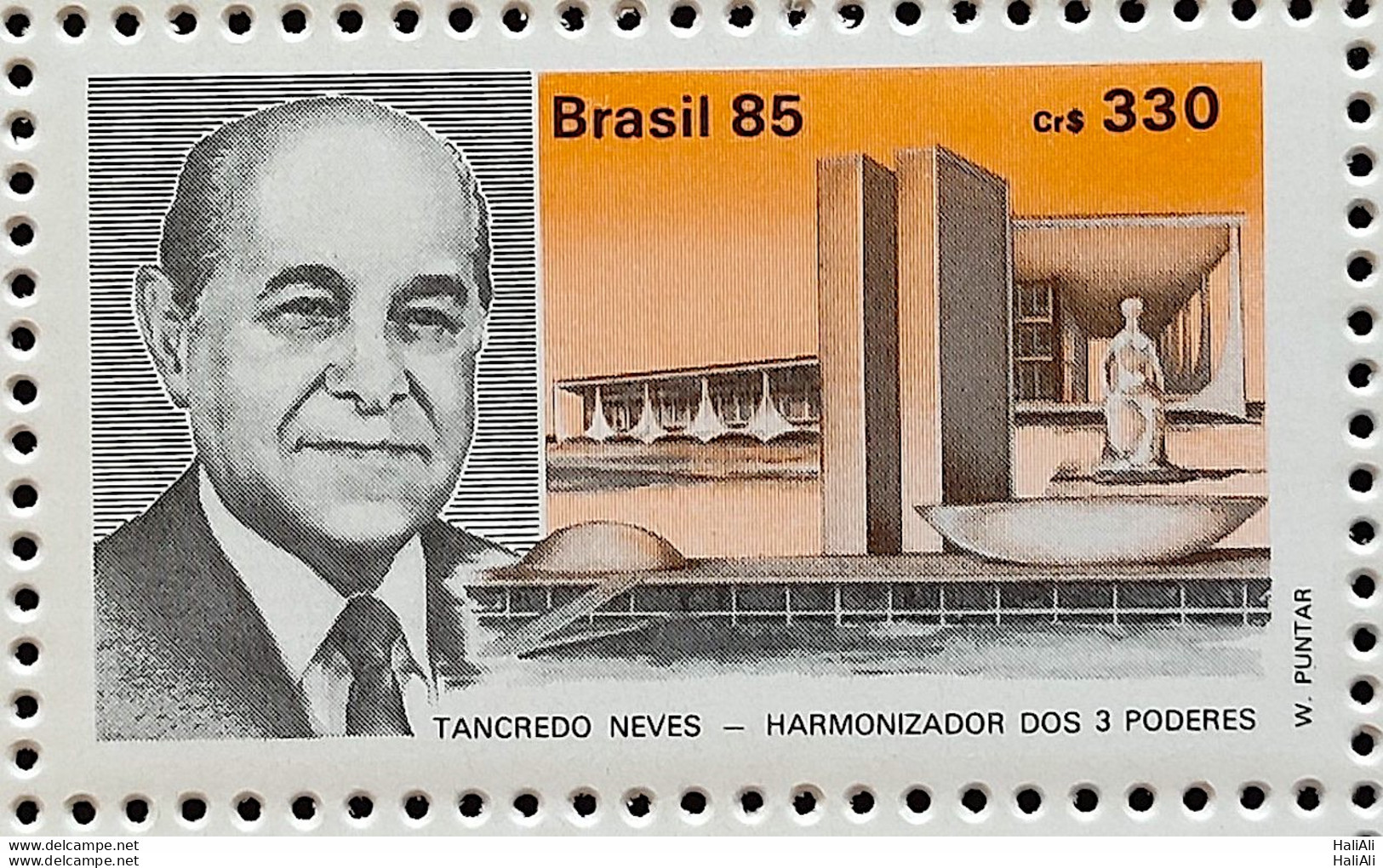 C 1485 Brazil Stamp President Tancredo Neves Head Of State Brasilia 1985 - Nuevos