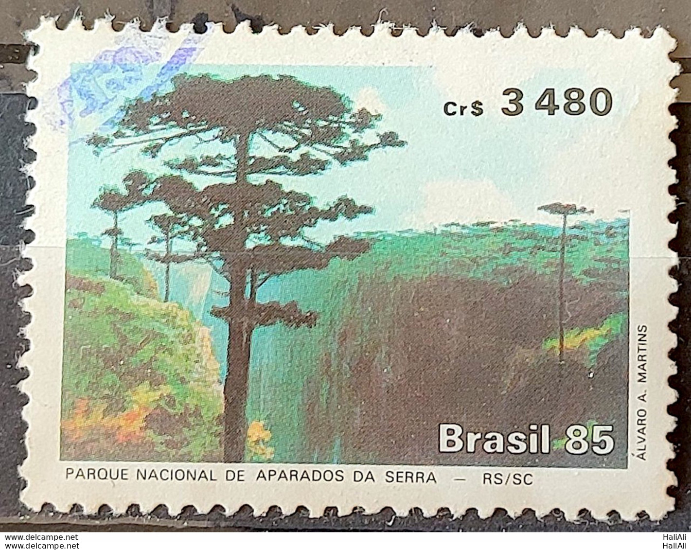C 1484 Brazil Stamp Trimmings Of The Sierra Landscape Environment 1985 Circulated 1 - Usati