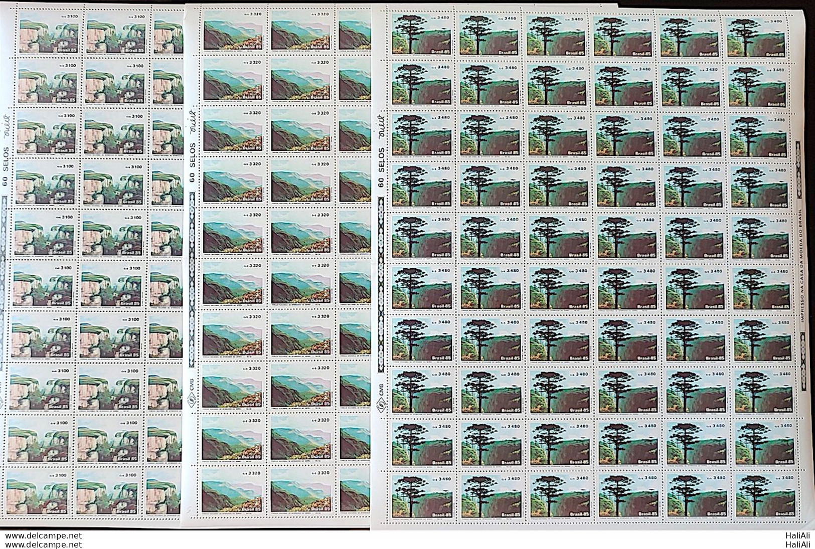 C 1482 Brazil Stamp Trimmings Of The Sierra Landscape Environment 1985 Sheet Complete Series - Ongebruikt