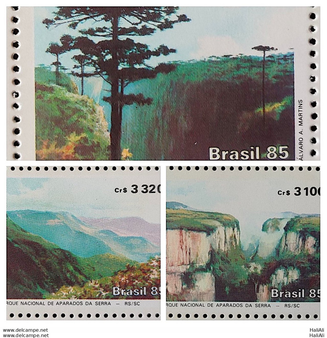 C 1482 Brazil Stamp Trimmings Of The Sierra Landscape Environment 1985 Complete Series - Unused Stamps