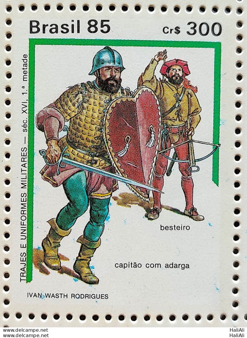 C 1479 Brazil Stamp Military Costumes And Uniforms History XVII 1985 - Ungebraucht