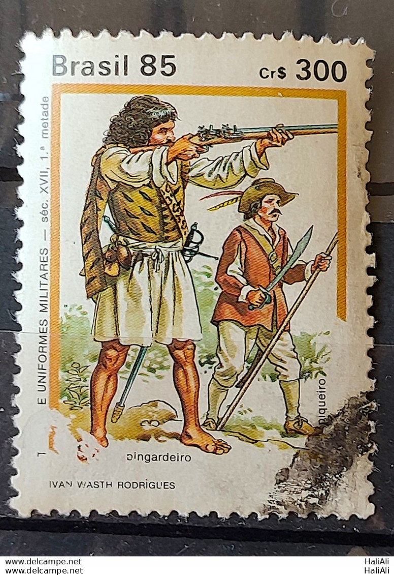C 1477 Brazil Stamp Costumes And Uniforms Of Military History 1985 Circulated 1 - Usati