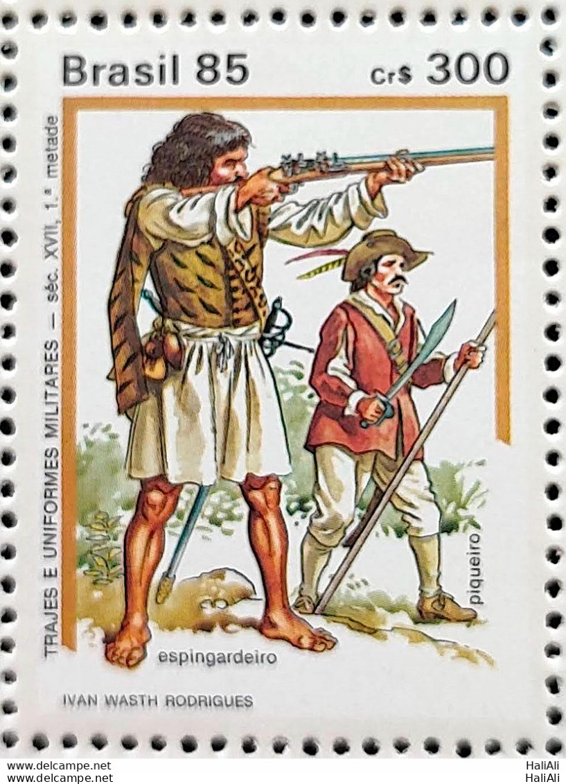 C 1477 Brazil Stamp Costumes And Uniforms Of Military History 1985 - Ungebraucht