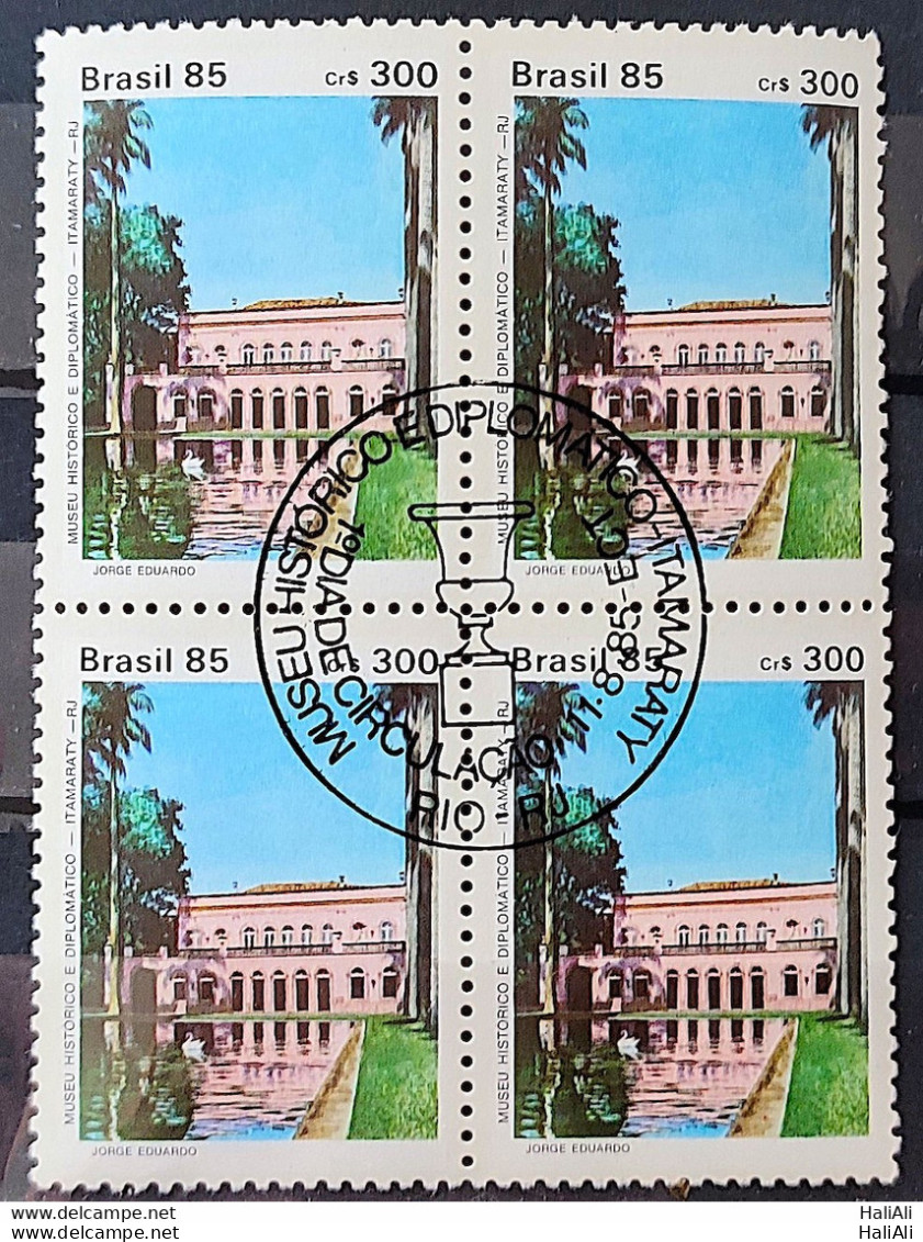 C 1474 Brazil Stamp Historical And Diplomatic Museum Itamaraty 1985 Block Of 4 CBC RJ - Unused Stamps