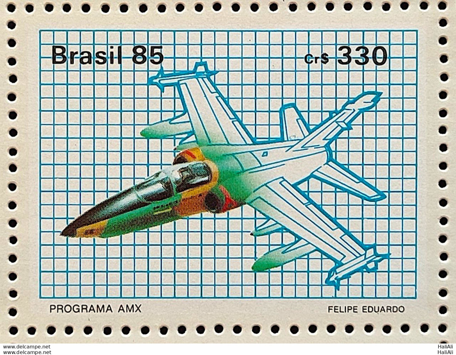 C 1476 Brazil Stamp AMX Military Jet Airplane 1985 - Nuovi