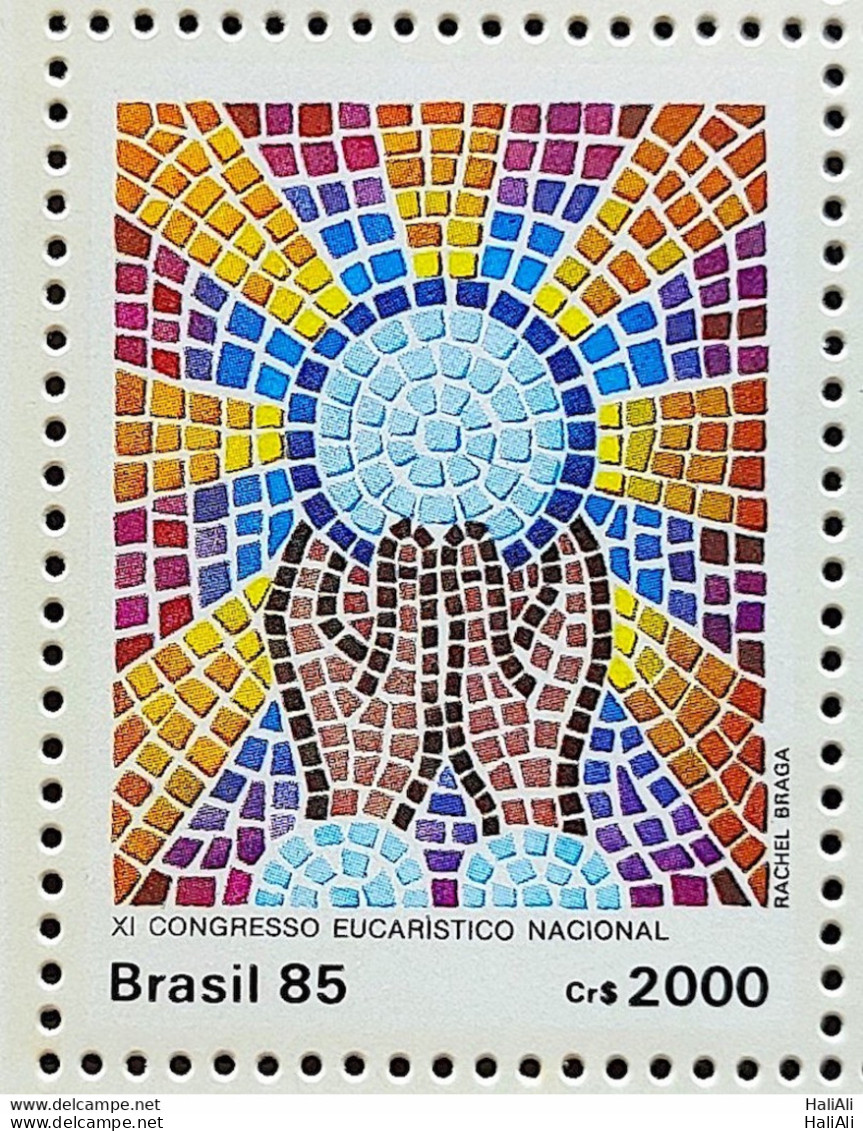 C 1470 Brazil Stamp Eucharistic Congress Aparecida Religion 1985 - Ongebruikt