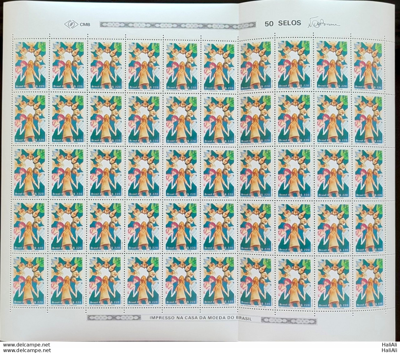 C 1469 Brazil Stamp International Year Of Young Youth 1985 Sheet - Ongebruikt