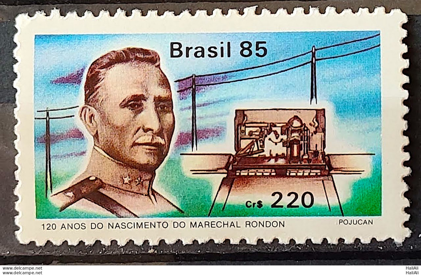 C 1453 Brazil Stamp 120 Years Marshal Rondon Military 1985 - Nuevos