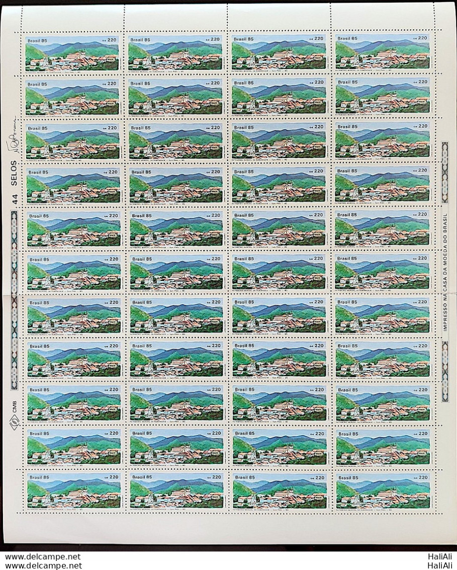 C 1447 Brazil Stamp World Heritage Of Humanity Black Gold 1985 Sheet - Ungebraucht
