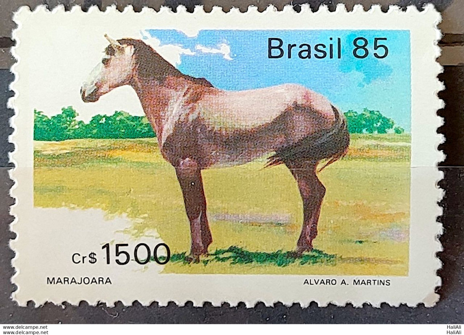 C 1445 Brazil Stamp Brazilian Breed Horses Marajoara 1985 - Unused Stamps
