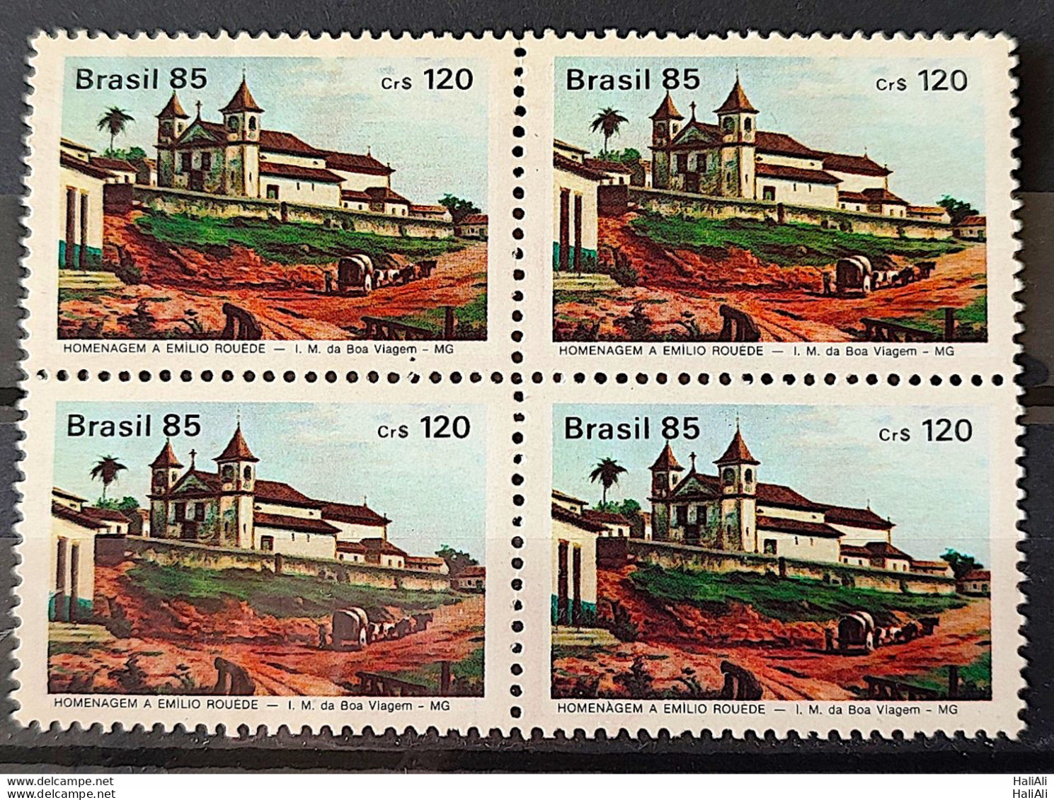 C 1438 Brazil Stamp Emilio ROUCE Painter Art 1985 Block Of 4 - Neufs