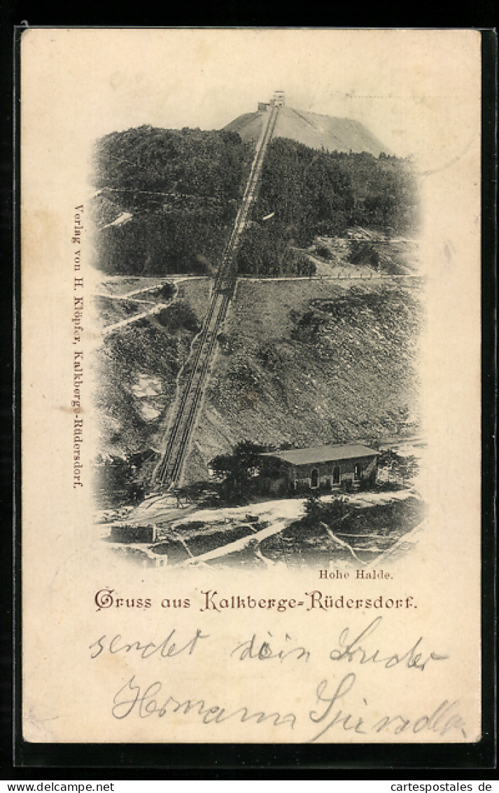 AK Kalkberge-Rüdersdorf, Steinbruch Hohe Halde  - Mines
