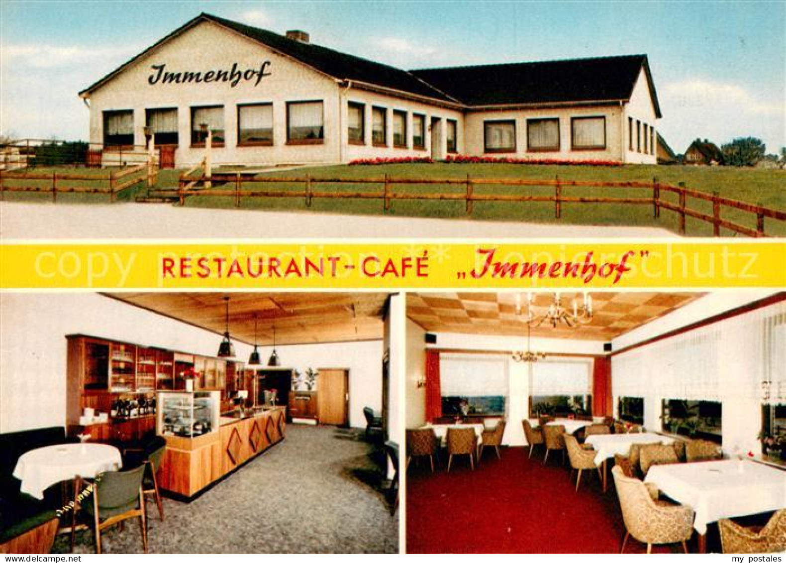 73641882 Schackendorf Bad Segeberg Restaurant Cafe Immenhof Theke Gastraum Schac - Otros & Sin Clasificación