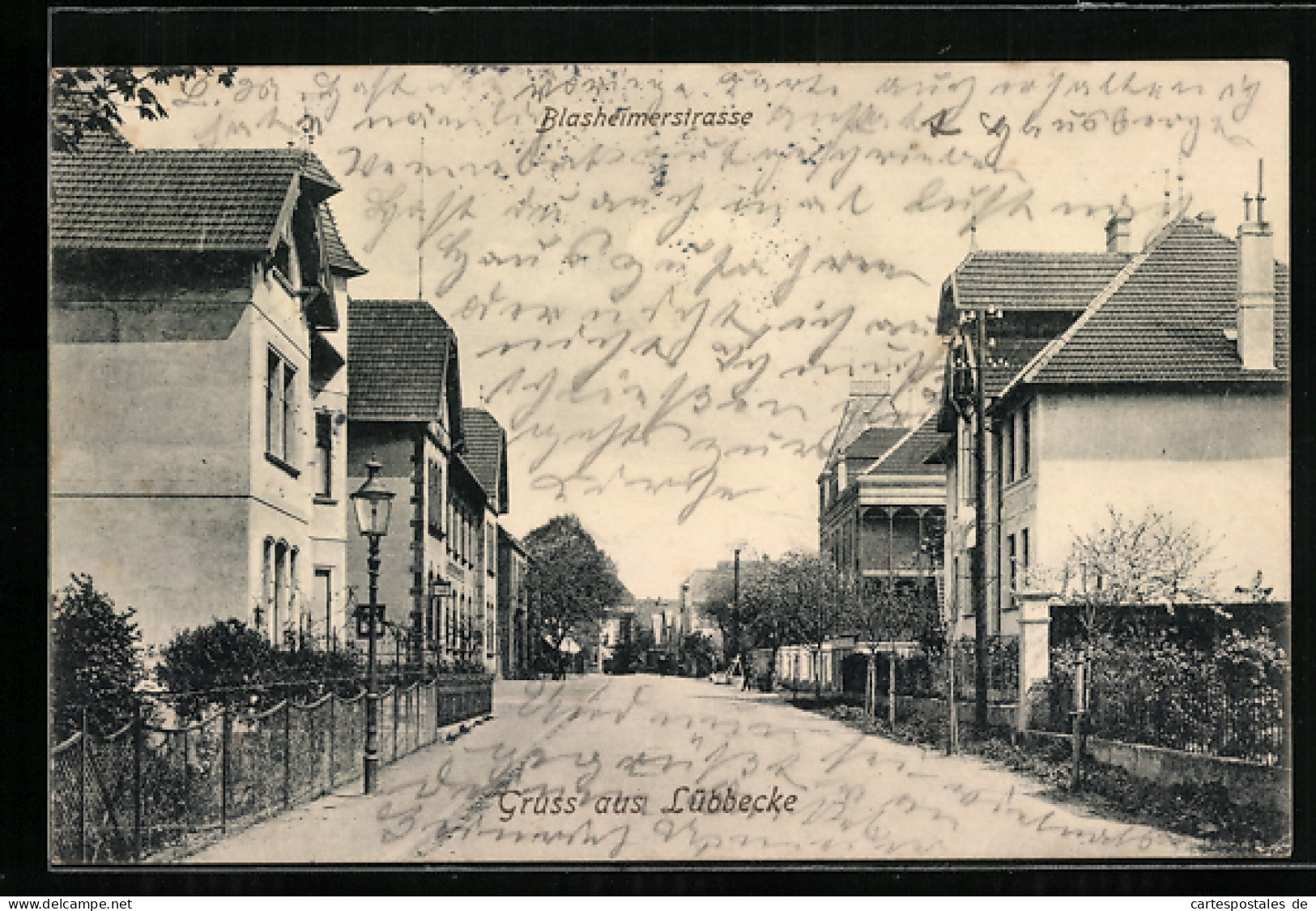 AK Lübbecke, Blick In Die Blasheimerstrasse  - Luebbecke
