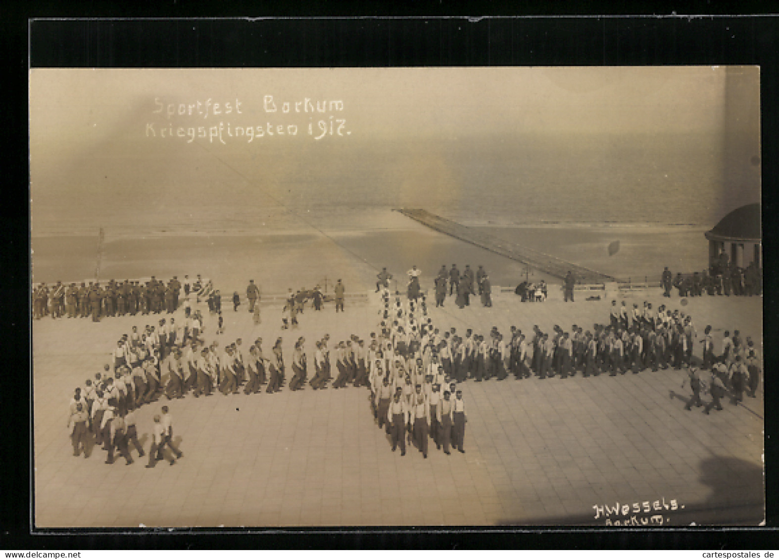 AK Borkum, Sportfest, Kriegspfingsten 1917  - Borkum