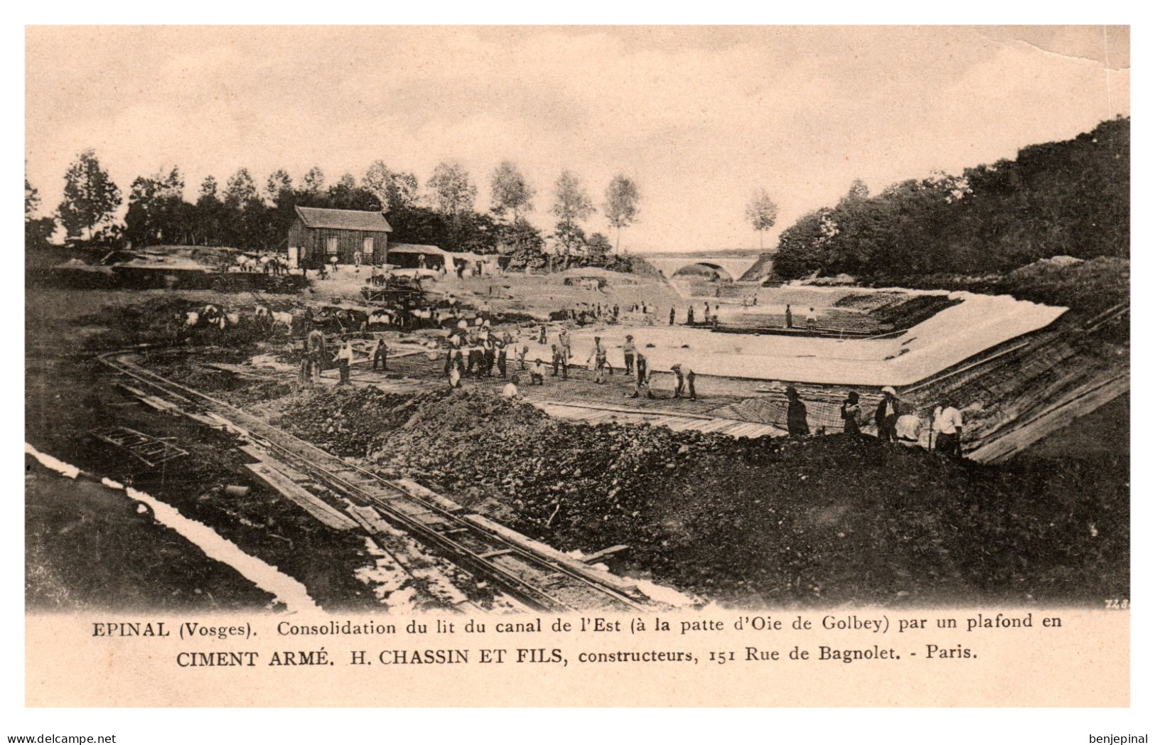 Epinal - Consolidation Du Lit Du Canal De L'Est à La Patte D'oie De Golbey - Chassin (travaux De Génie Civil) - Golbey