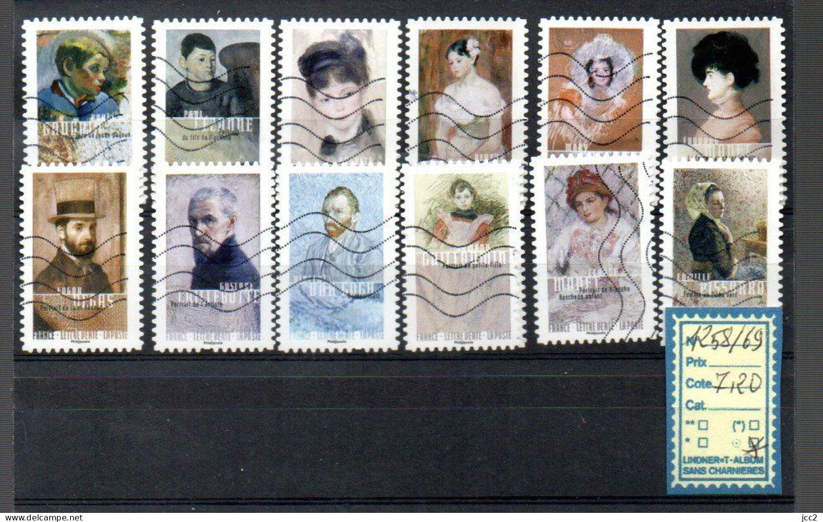 FRANCE AUTOCOLLANTS OBLITERES - N°1258/69 - Used Stamps