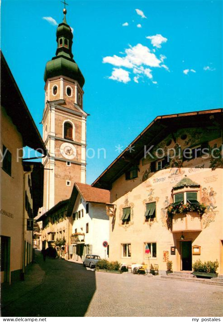 73641728 Kastelruth Suedtirol Altstadt Albergo Gasthof Kirchturm Kastelruth Sued - Autres & Non Classés