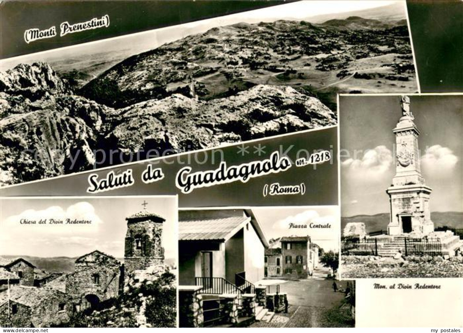 73641685 Guadagnolo Capranica Panorama Monte Prenestini Monumento Al Divin Reden - Autres & Non Classés