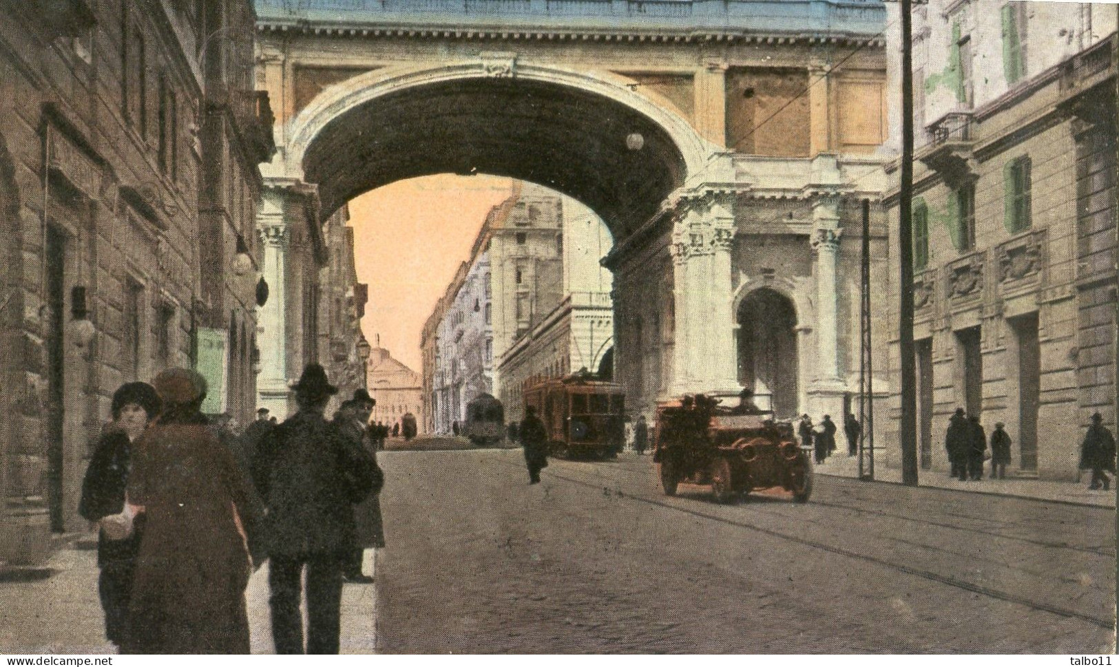 Genova - Via XX Settembre Et Ponte Monumentale - Voir Tampon Militaire Au Dos - Genova (Genua)