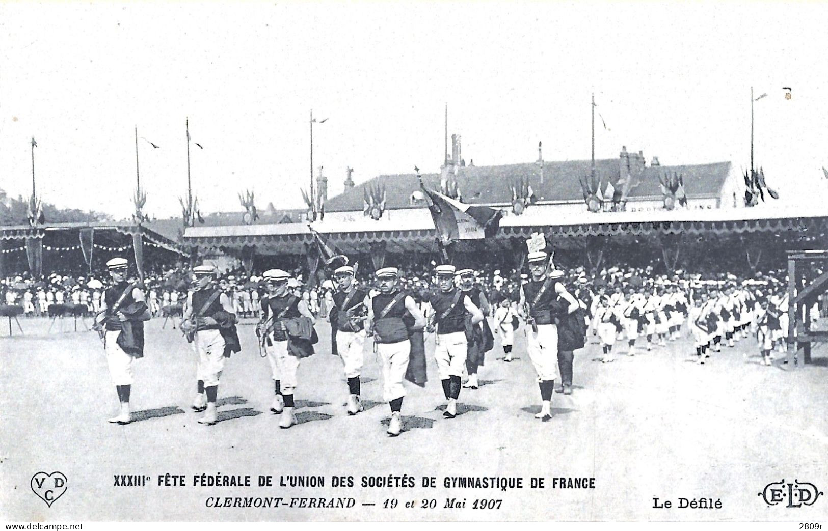 LOT 8 Cartes Fete Federale De L'union Des Societes De Gymnstique De France 19/20 Mai 1907 - Clermont Ferrand