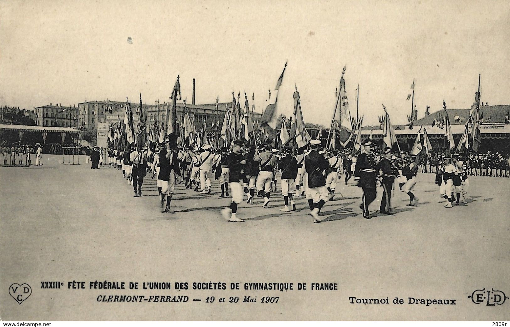LOT 8 Cartes Fete Federale De L'union Des Societes De Gymnstique De France 19/20 Mai 1907 - Clermont Ferrand