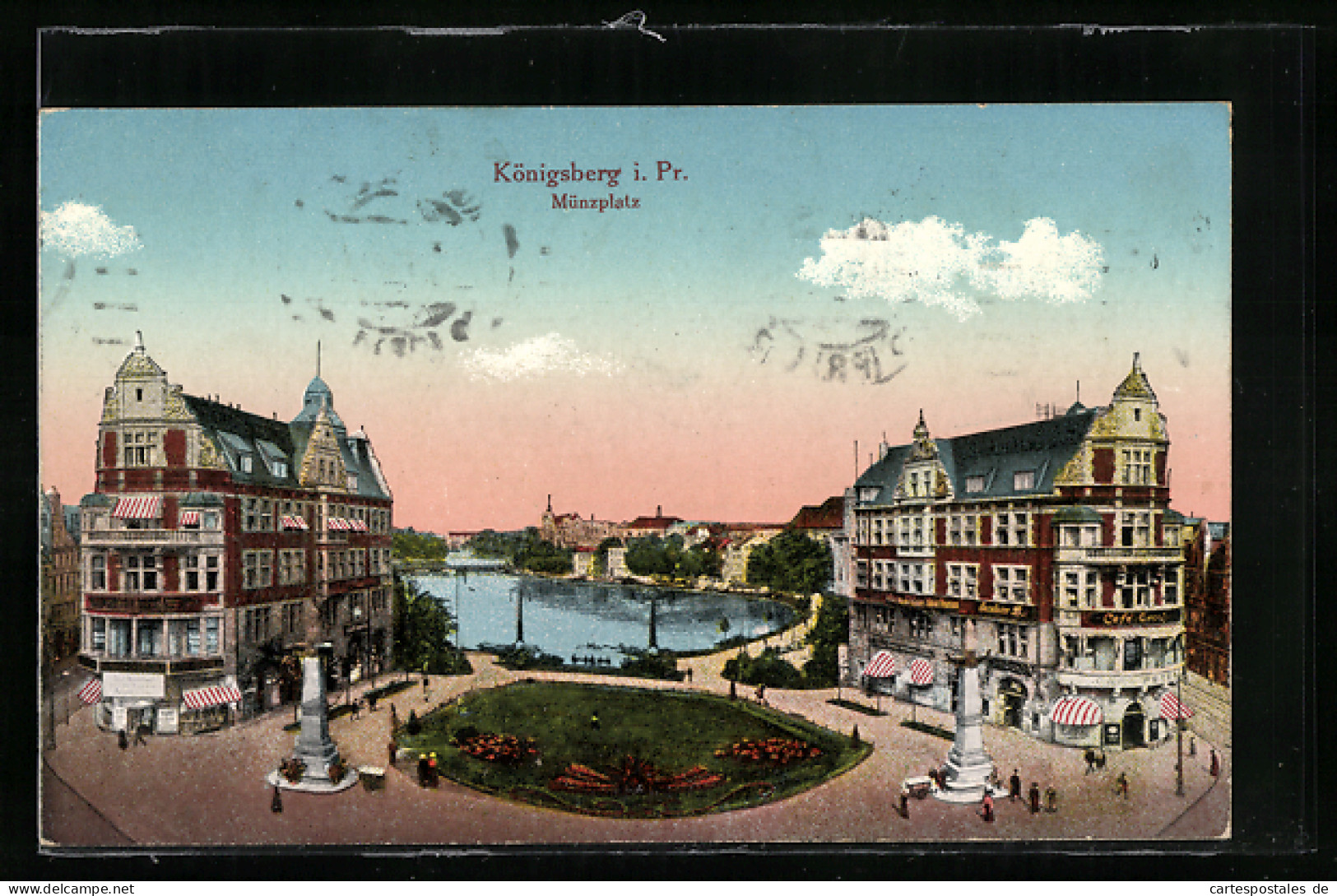 AK Königsberg, Münzplatz Aus Der Vogelschau  - Ostpreussen