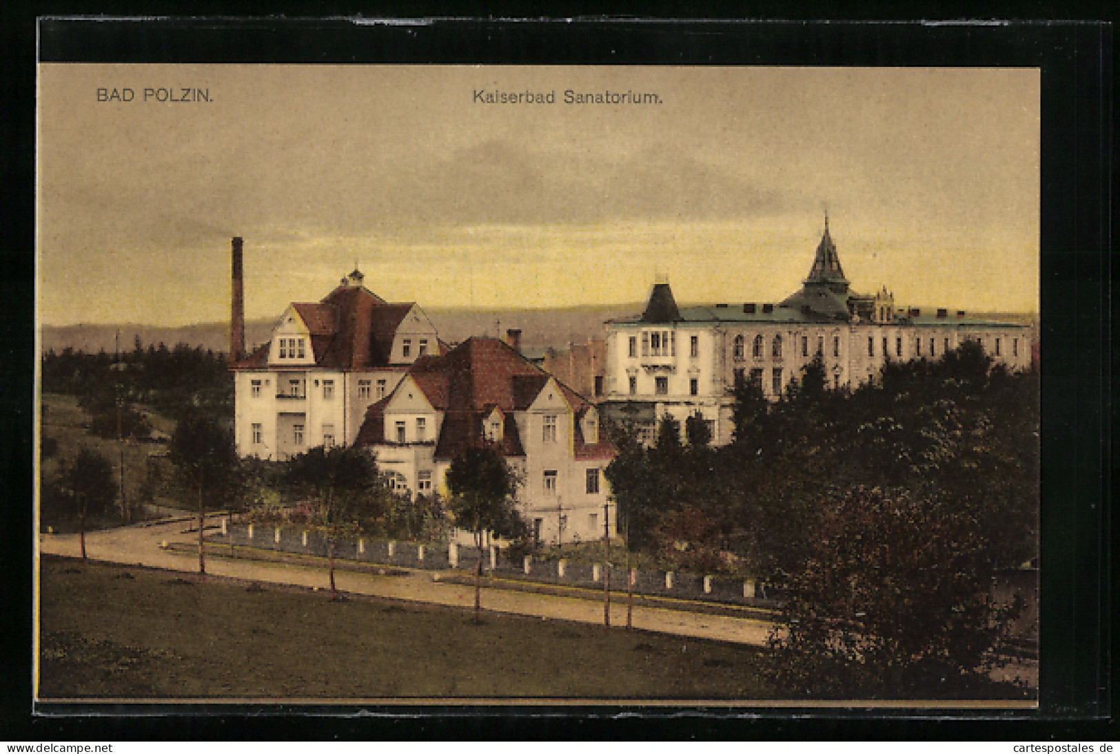 AK Bad Polzin, Kaiserbad Sanatorium  - Pommern