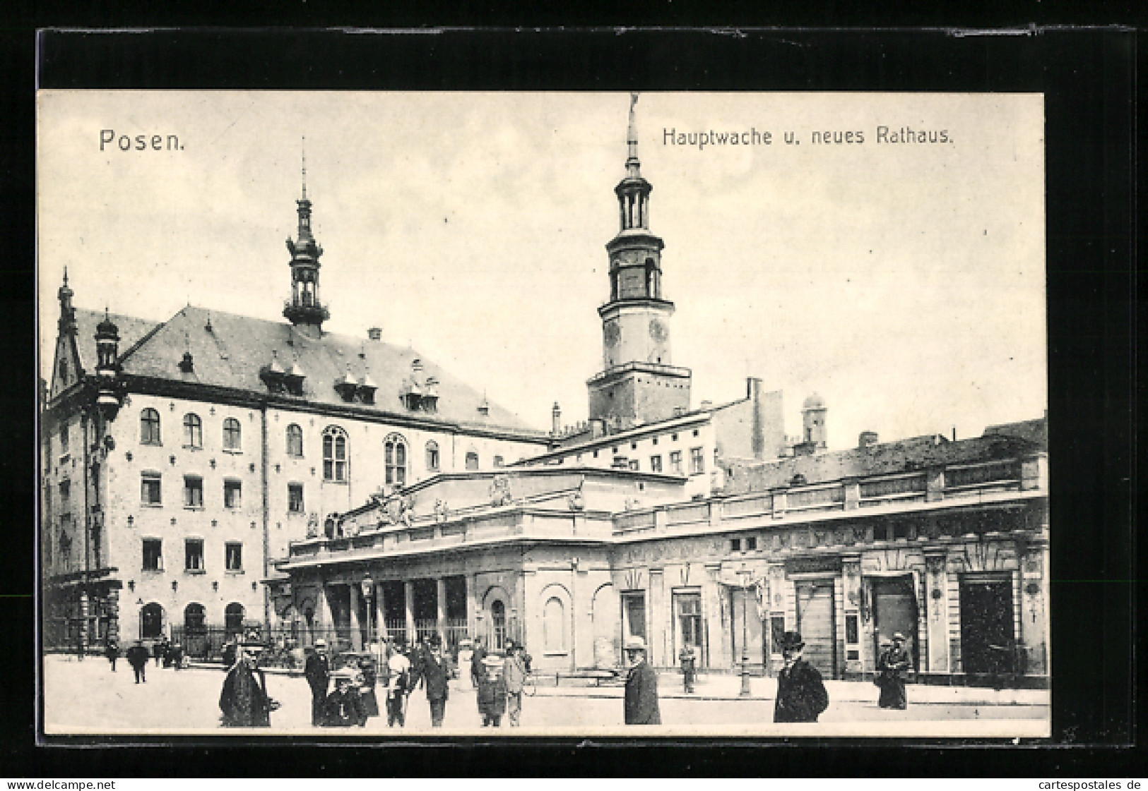 AK Posen, Hauptwache Und Neues Rathaus  - Posen