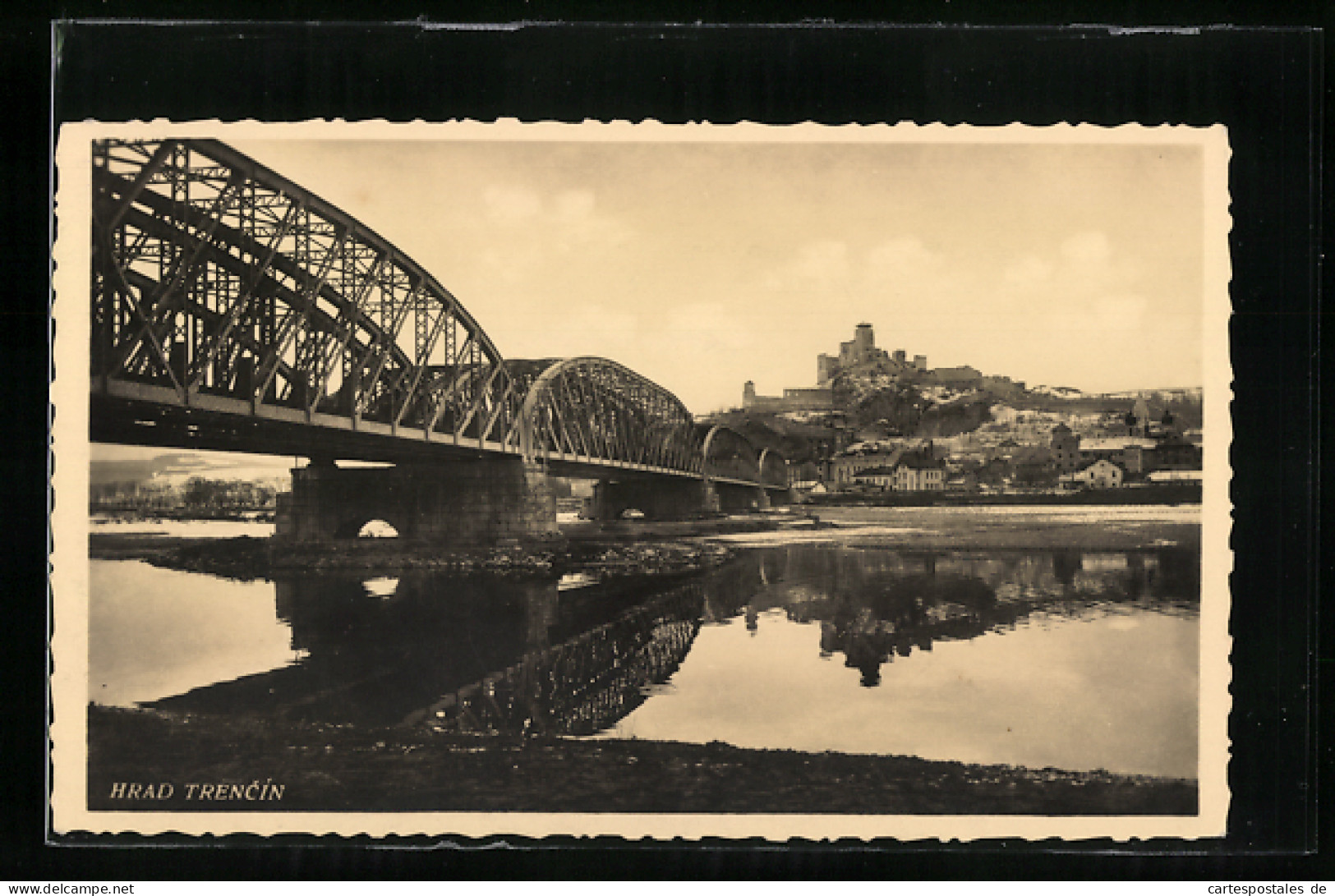 AK Trencin, Brücke Zurm Ort Trencin Mit Burg  - Slovakia