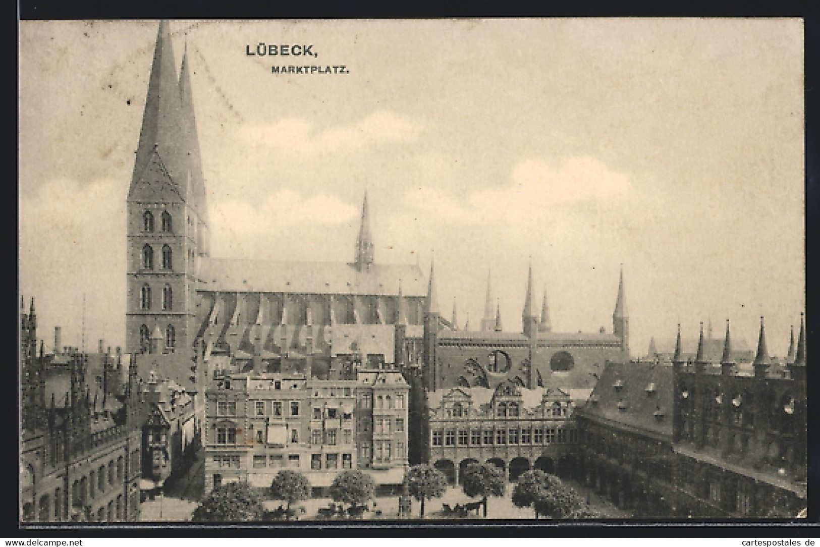 AK Lübeck, Marktplatz  - Lübeck