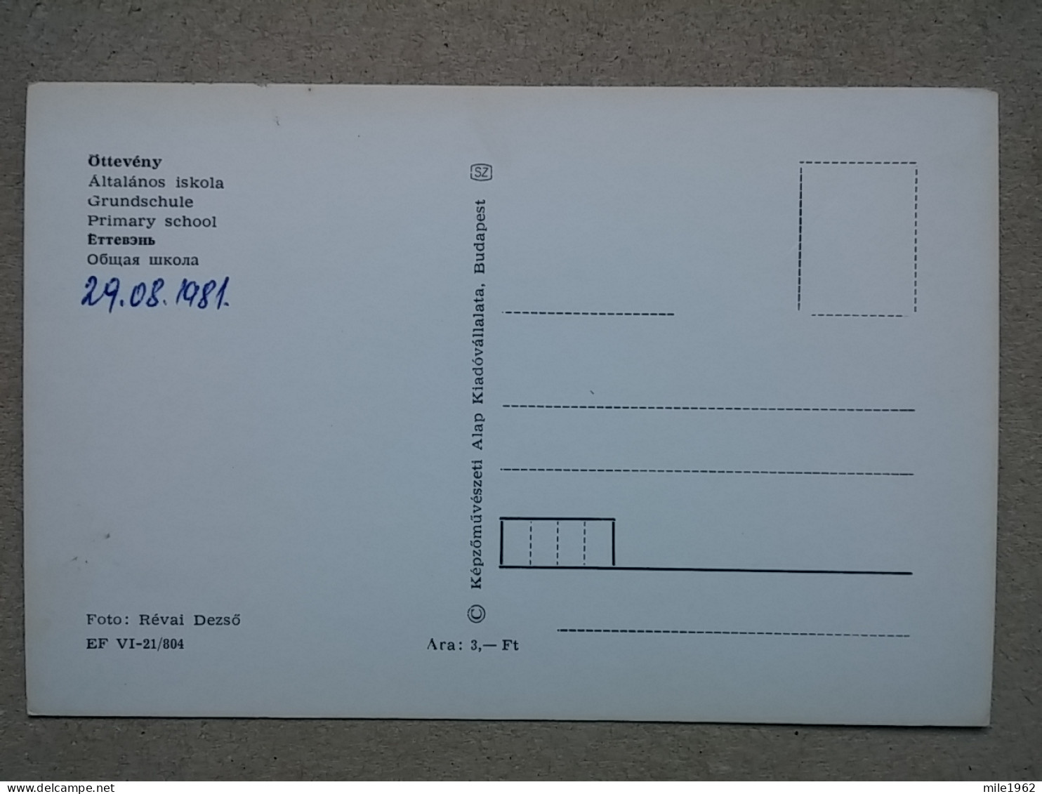 Kov 716-6 - HUNGARY, OTTEVENY, SCHOOL, ECOLE, ISKOLA - Hungary