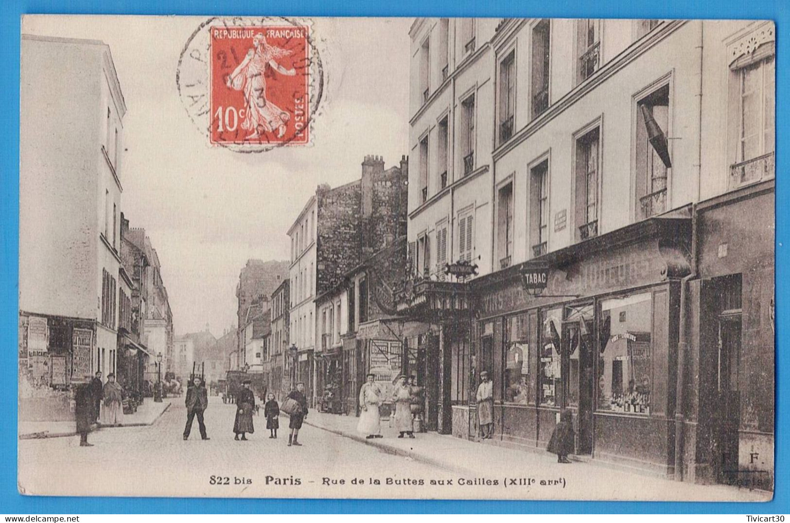 CPA PARIS (75) - PARIS - RUE DE LA BUTTE AUX CAILLES - Arrondissement: 13