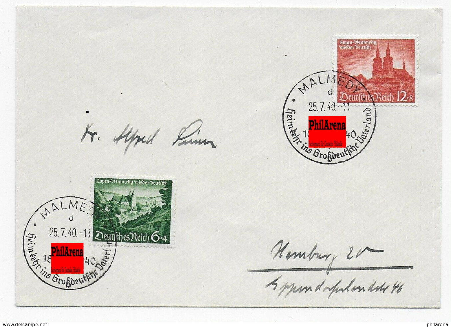 Sonderstempel Malmedy, Heimkehr 1940, FDC, Michel 100 Euro - Lettres & Documents