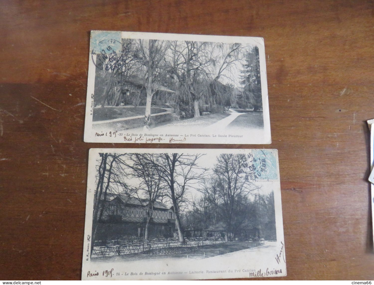 Le Bois De Boulogne En Automne - Lot De 4 Cartes - Parks, Gärten