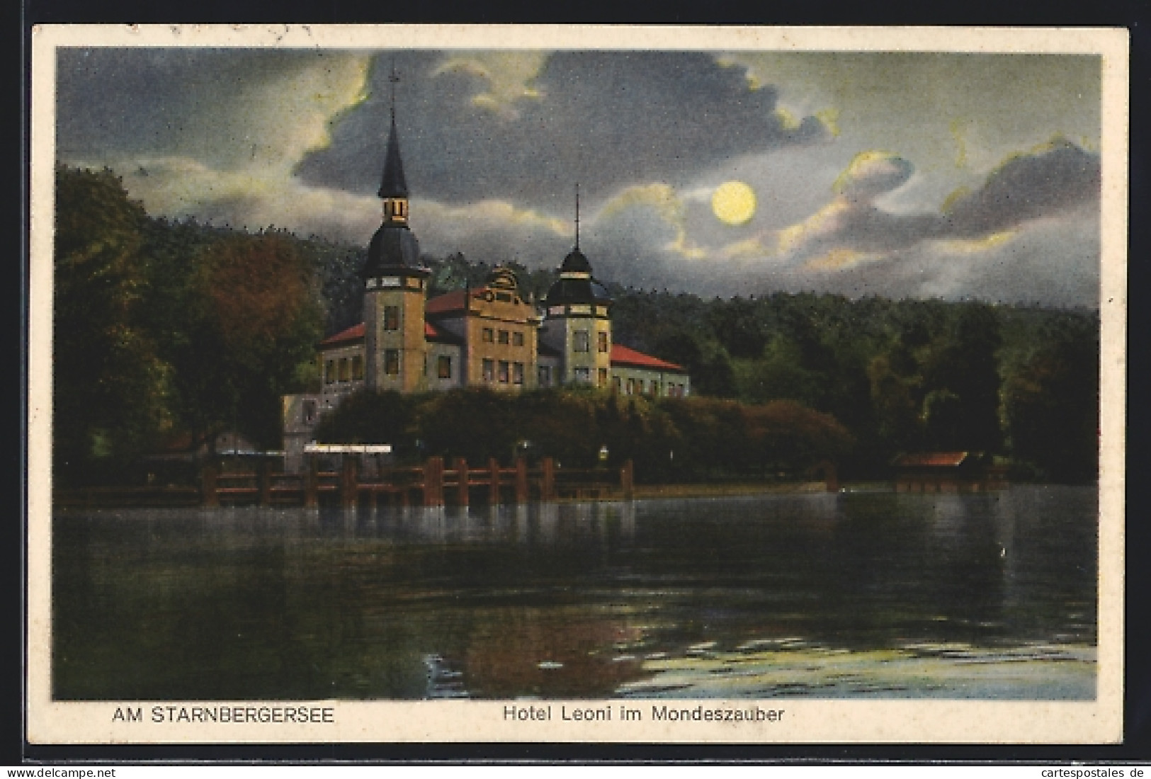 AK Berg / Starnberger See, Hotel Leoni Im Mondschein  - Starnberg