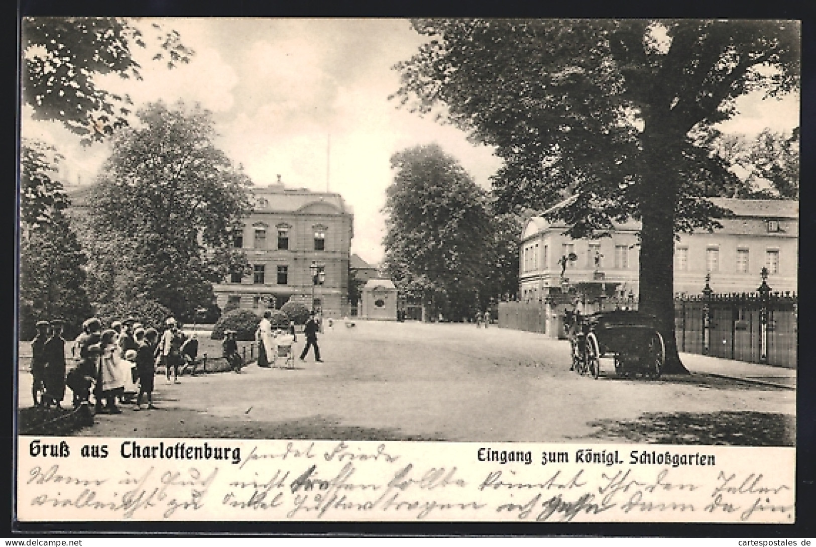 AK Berlin-Charlottenburg, Eingang Zum Königlichen Schlossgarten  - Charlottenburg